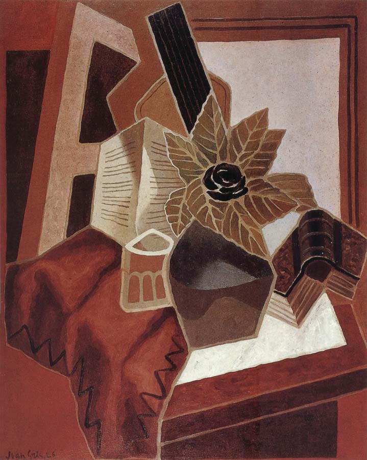 Juan Gris The composition having rose